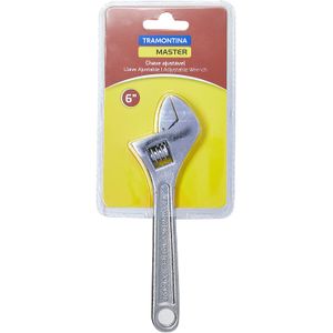 Chave Ajustável para Porcas 6" com Corpo Forjado em Aço Carbono Cromado Tramontina