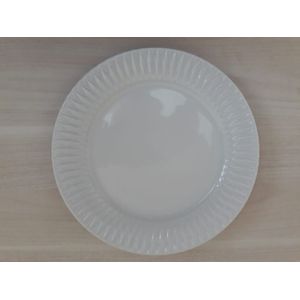 Prato Raso em Porcelanato 26,5 Cm Diamante Branco Germer