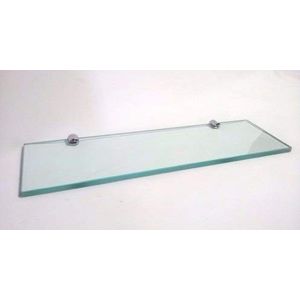 Prateleira de Vidro Retangular 100x400x10 Mm Verde TemperNorte