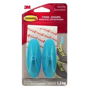 Gancho Command Linha Design Azul 3M