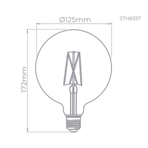 Lâmpada Led Ballon 2,5 W G125 Espiral Vintage Filamento STH6337/24 Stella