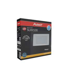 Refletor Led Slim 100W 3000K Bivolt Avant