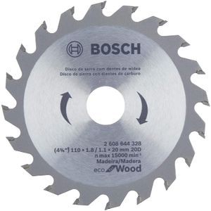 Disco de Serra Circular Ecoline ø110x20 Mm 20 Dentes Bosch