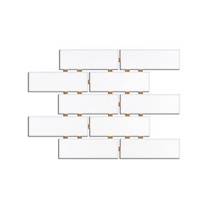 Revestimento Cerâmico Telado Branco Romano 5x15 1,93M Ceral