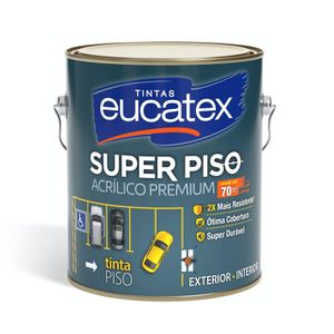 Tinta Para Piso Super Piso Amarelo Demarcação Galão 3,6 Litros Eucatex