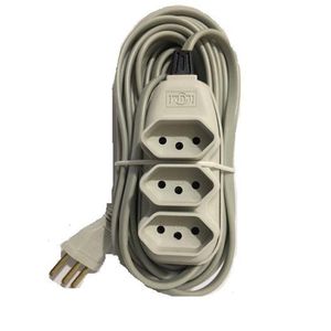 Extensão Elétrica Com Cabo Pp 5 M 10 A 250 V Cinza Ilumi
