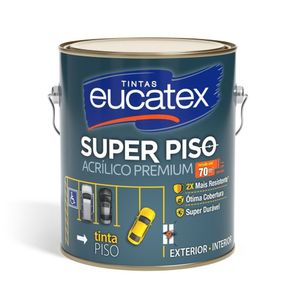 Tinta Para Piso Super Piso Cinza Escuro Galão 3,6 Litros Eucatex