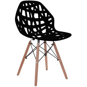 Cadeira Akron Pes Madeira Preto Gardenlife