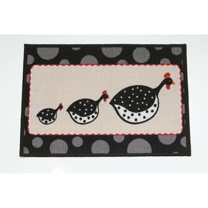 Tapete Para Cozinha Cleankasa 50X70 Galinha Dangola  Kapazi