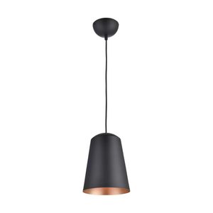 Pendente Lephare Em Aço 200 Mm Preto/Cobre 1XE27 Avant