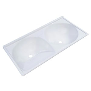 Tanque Marmofibra 102x50 Cm Branco Decoralita