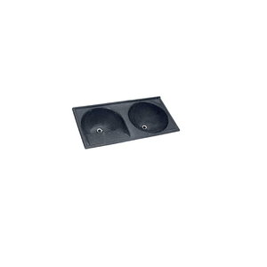 Tanque Duplo Fibra 102x50 Cm Cinza Nobre Decoralita