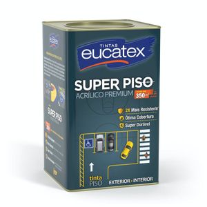 Tinta Para Piso Super Piso Cinza Escuro Latão 18 Litros Eucatex