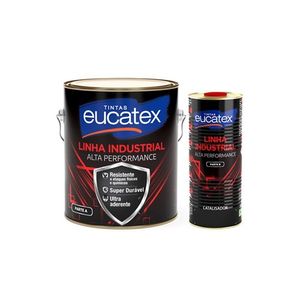 Kit Tinta Epóxi Cinza Claro Galão 3,6 Litros Eucatex
