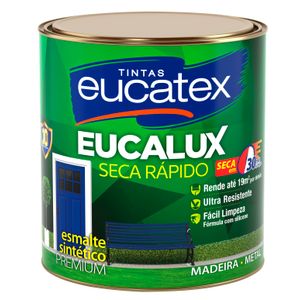 Tinta Esmalte Sintético Eucalux Seca Rápido Brilhante Ouro Galão 3,6 Litros Eucatex