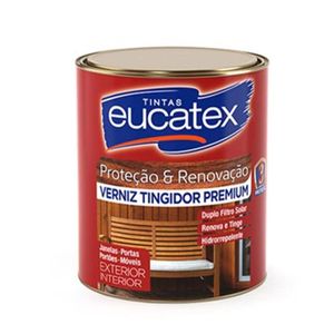 Verniz Tingidor Brilhante Mogno 900 Ml Eucatex