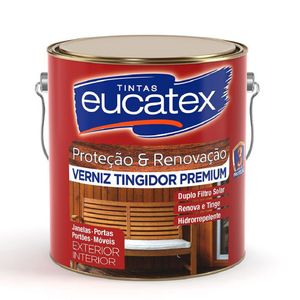 Verniz Tingidor Premium Mogno Galão 3,6 Litros Eucatex