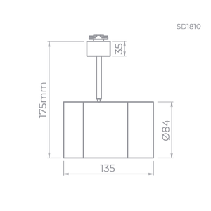 Spot Com Led Para Trilho Voll Preto 14 W 3000K SD1810PTO/30 Stella