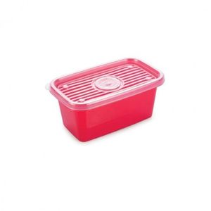 Pote Plástico Retangular Pop 380 Ml Plasutil