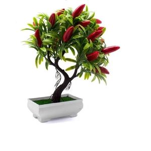 Arranjo Min Bonsai Pimenta X2 Vermelho Grillo