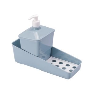 Conjunto para Porta Detergente de Plástico Azul Plasútil