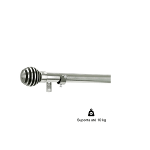 Kit Varão Para Cortina Extensivo 1,20 a 2,10 M Evolux