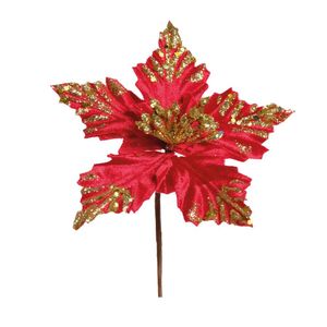 Poinsetia Flor vermelho e Ouro 1920794 Cromus