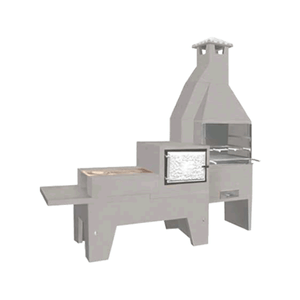 Churrasqueira Diamante Com Forno E Fogão Fortal Churrasqueiras