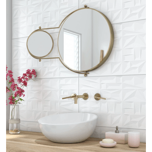 Cerâmica Menfi Bianco Plus HD 38x75 Cm 2,00 M² Fioranno