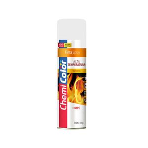 Tinta Spray Alta Temperatura Branco Chemicolor