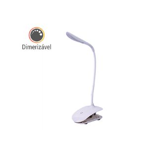 Luminária Clip Led de Mesa 2W 6000K Branco Bivolt Luminatti