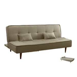 Sofá Cama Monarca Linho Carvalho 1503 Js Móveis