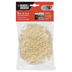 Boina De Lã Para Polimento 5" Black Decker