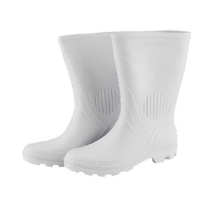 Bota PVC Cano Médio Com Forro Branco Nº 43 Kala