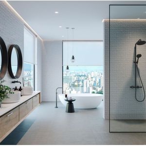 Porcelanato Cemento Grafite Externo 90x90 Cm 2,40 M² Biancogres