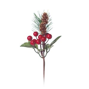 Pick Frutas, Folhas e Pinhas Vermelho Verde  1641566 Cromus