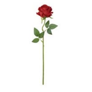 Haste Rosa Aveludado Vermelho 74 Cm Arte Flor