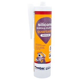 Silicone Acético Multiuso Incolor 280 Gramas Quartzolit