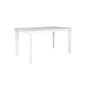 Mesa em Polipropileno Retangular Bali 119 x75 Cm  Branca Gardenlife