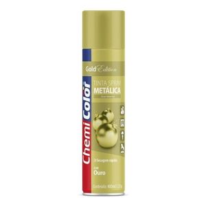 Tinta Spray Metálica Ouro Chemicolor