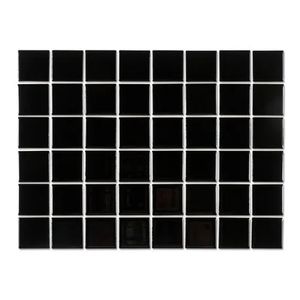 Pastilha Porcelana 5x5 Cm Preto Laguna 1,08 M² Mr114 Ngk