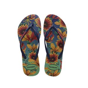 Havaiana Slim Floral Marinho/Marinho 37/8
