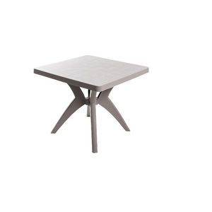 Mesa Quadrada Nature Branca Forte Plástico