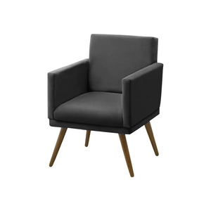 Poltrona Grazi Veludo Chumbo 1704/580 JS Móveis