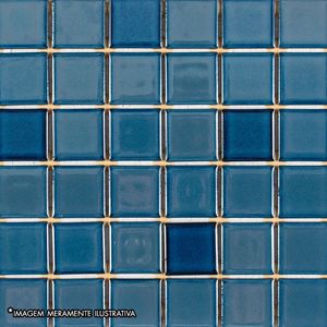 Pastilha Porcelana Azul Petropolis 5x5 Cm Ngk