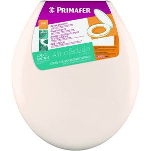 Assento Sanitário Almofadado Marfim 44 Cm Cm Primafer