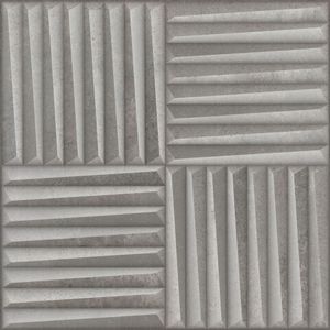Porcelanato Retificado Motriz Cinza Acetinado 59x59 Cm 1,39 M² Eliane