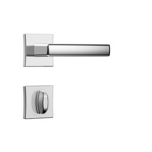 Fechadura WC Classic Externa 3400 Roseta Quadrada Cromada Stam