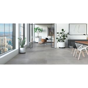 Porcelanato Acetinado Cimento 84x84 Cm 1,41 M² Eliane