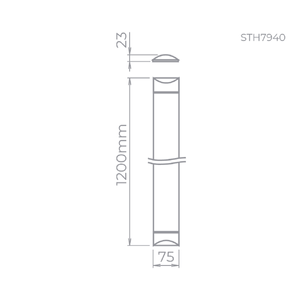Luminária Linear Led Sobrepor Flat 120 Cm 36W 5700K Bivolt Stella